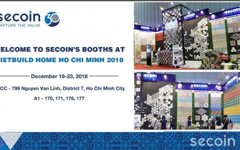 Thư mời tham quan gian hàng Secoin tại Hội chợ Vietbuild Home Hồ Chí Minh tháng 12/2018
